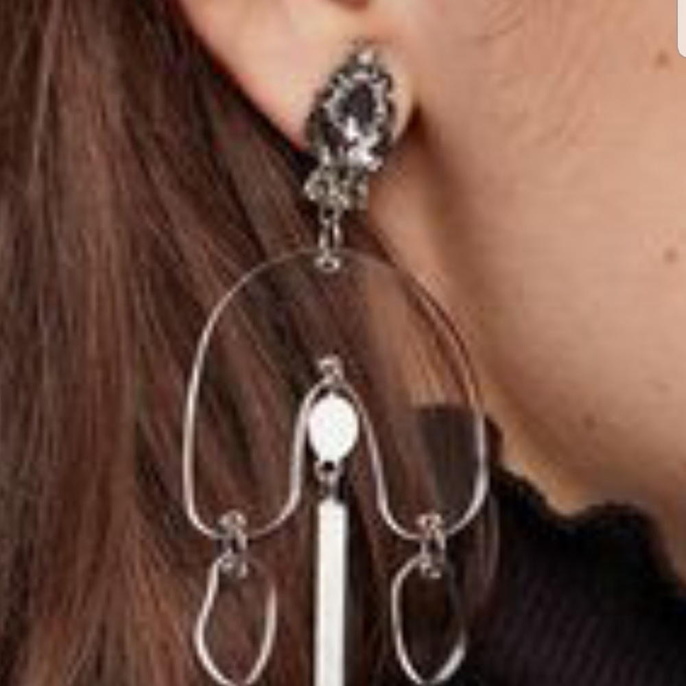 Free People Lucite Crystal Earrings - Picture 4 of 6